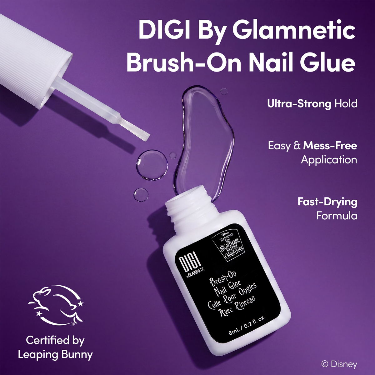 Nightmare Before Christmas Brush On Nail Glue